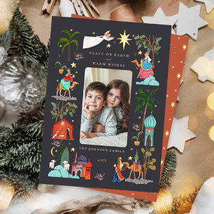 Peace on Earth Three Wise men Christmas Holiday Card