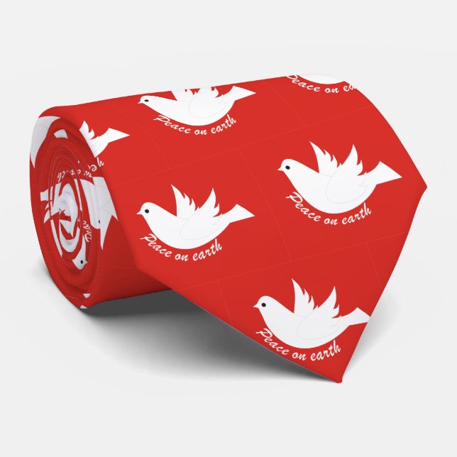 Peace on Earth Tie (Rolled)