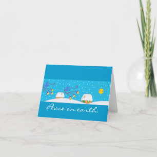 Peace on Earth to Personalise Holiday Card