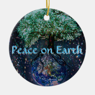 Peace on Earth Tree of Life Ceramic Tree Decoration