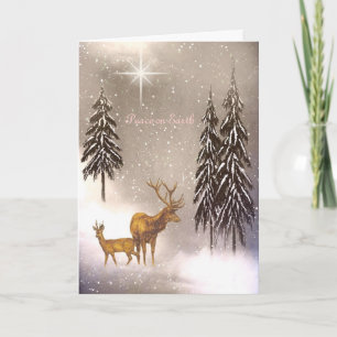 Peace on Earth Winter Christmas Holiday Card