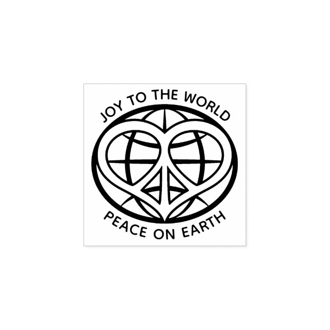 Peace On Earth Wood Art Stamp (Imprint)