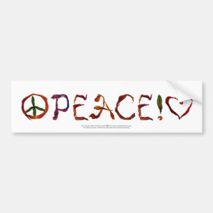 peace! on the move bumper sticker