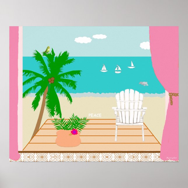 "Peace" original digital painting Poster (Front)