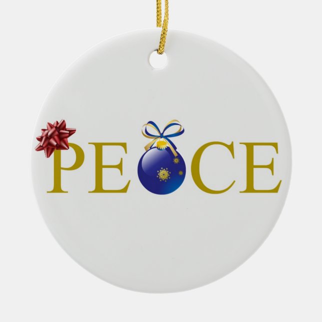 Peace Ornament Christmas (Front)
