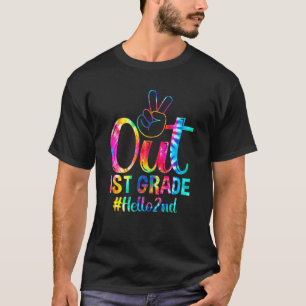 Peace Out 1st Grade Hello 2nd Grade Back To School T-Shirt
