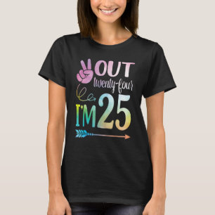 Peace Out 24 I'm 25 Years Old Born In 1997 Happy M T-Shirt