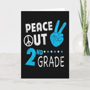 Peace Out 2nd Grade Back To School Student Gift Card