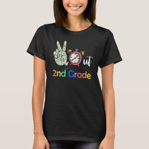Peace Out 2nd Grade Graduates Last Day Of School G T-Shirt