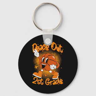 Peace Out 2nd Second Grade Graduation Last Day Of  Key Ring
