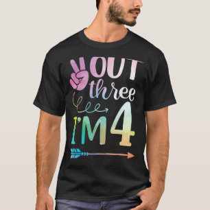 Peace Out 3 I'm 4 Years Old Born In 2018 Happy My T-Shirt