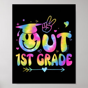 Peace Out 3rd Grade Cl Of 2025 Goodbye Graduation Poster