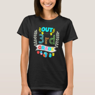 Peace Out 3rd Grade Last Day of School Third Grade T-Shirt