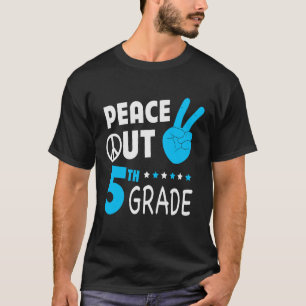Peace Out 5th Grade Boys Fifth Grade Graduation T-Shirt