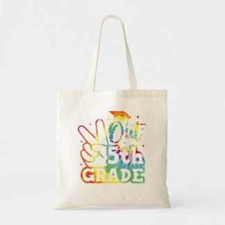 Peace Out 5th Grade Graduation Last Day Of School  Tote Bag