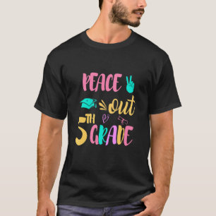 Peace Out 5th Grade Hello Summer Summer For Cool V T-Shirt