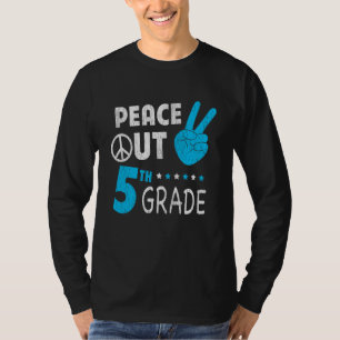 Peace Out 5th Grade Last Day of School Student T-Shirt