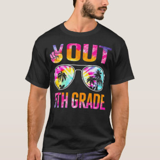 Peace Out 5th Grade Tie Dye Graduation Last Day Of T-Shirt