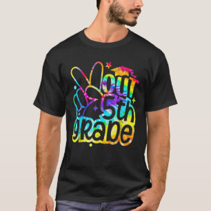 Peace Out 5th Grade Tie Dye Graduation Last Day of T-Shirt