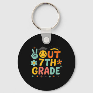 Peace Out 7th Grade Cl Of 2025 Goodbye Graduation Key Ring