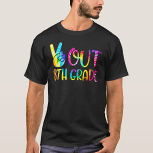 Peace Out 8th Grade Happy Last Day Of School Tie D T-Shirt