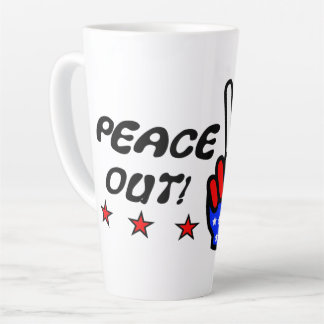Peace Out America!   Latte Mug