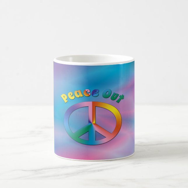 Peace Out! Coffee Mug (Center)