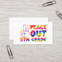 Peace Out Eighth Grade Tie Dye Last Day 8th Grade