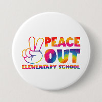 Peace Out Elementary School Tie Dye Last Day 
