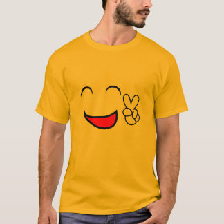 Peace Out Emoticon Group Costume T-Shirt