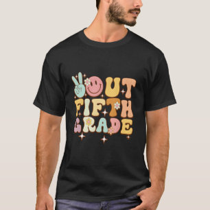 Peace Out Fifth 5Th Grade Class Of 2023 Bye 5Th Gr T-Shirt
