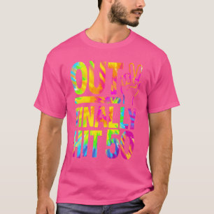 Peace Out Finally Hit 50 Year Old 50th Birthday Bd T-Shirt
