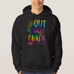 Peace Out First 1st Grade Happy Last Day Of School Hoodie