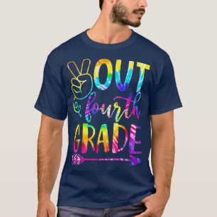 Peace Out Fourth 4th Grade Happy Last Day Of Schoo T-Shirt
