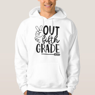 Peace Out Grade 5th Grade Last Day Of School  Hoodie
