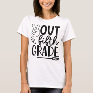 Peace Out Grade 5th Grade Last Day Of School T-Shirt