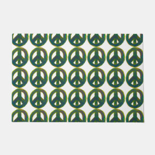 Peace Out in Greens Doormat