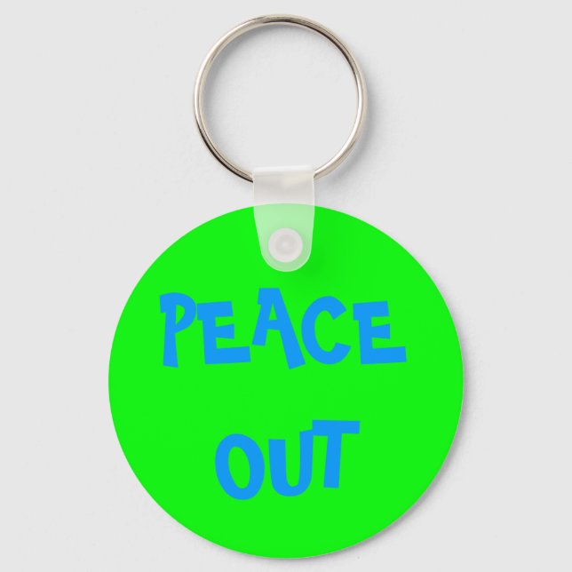 PEACE OUT KEY RING (Front)