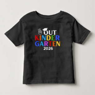 Peace-Out Kindergarten 2026 Toddler T-Shirt