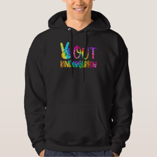 Peace Out Kindergarten Happy Last Day Of School Ti Hoodie