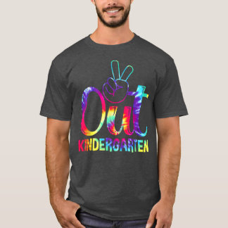 Peace Out Kindergarten Happy Last Day Of School Ti T-Shirt