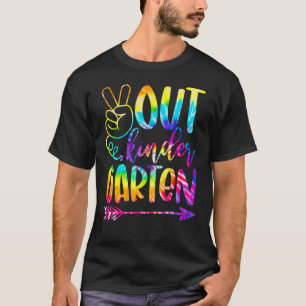 Peace Out Kindergarten Happy Last Day Of School Ti T-Shirt