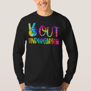 Peace Out Kindergarten Happy Last Day Of School Ti T-Shirt