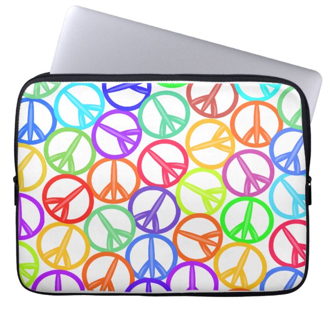 Peace Out! Laptop Case (Front)