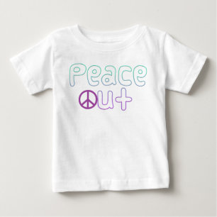 Peace Out Letters Baby T-Shirt