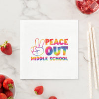 Peace Out Middle School Tie Dye Last Day Of School
