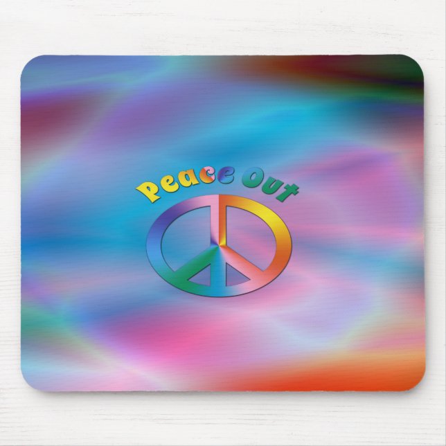 Peace Out! Mouse Mat (Front)