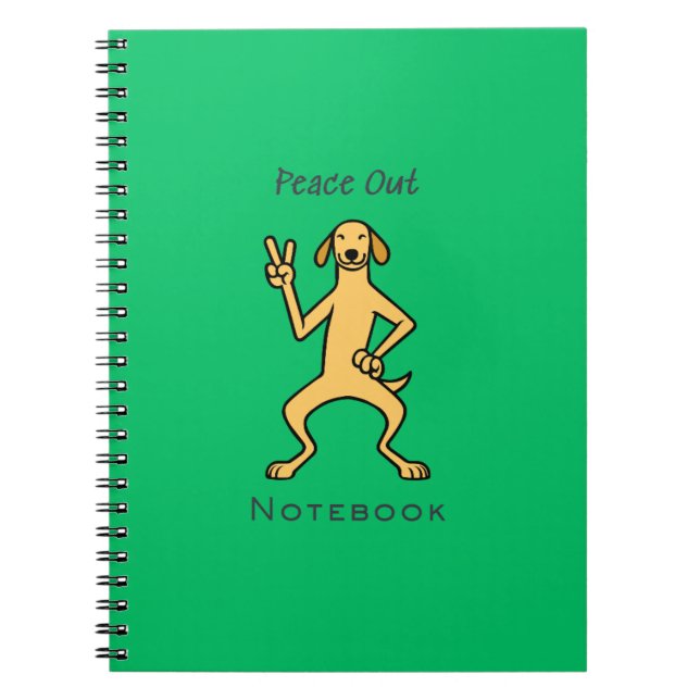 Peace Out Notebook (Front)