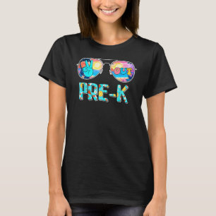 Peace Out Pre K Teachers Last Day Of School Summer T-Shirt