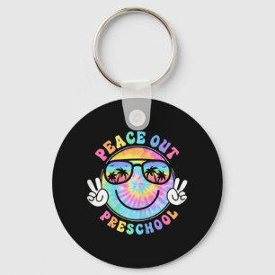 Peace Out School 2024 Last Day Of School Summer Key Ring